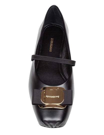 Salvatore Ferragamo mjuka ballerinaskor i läder