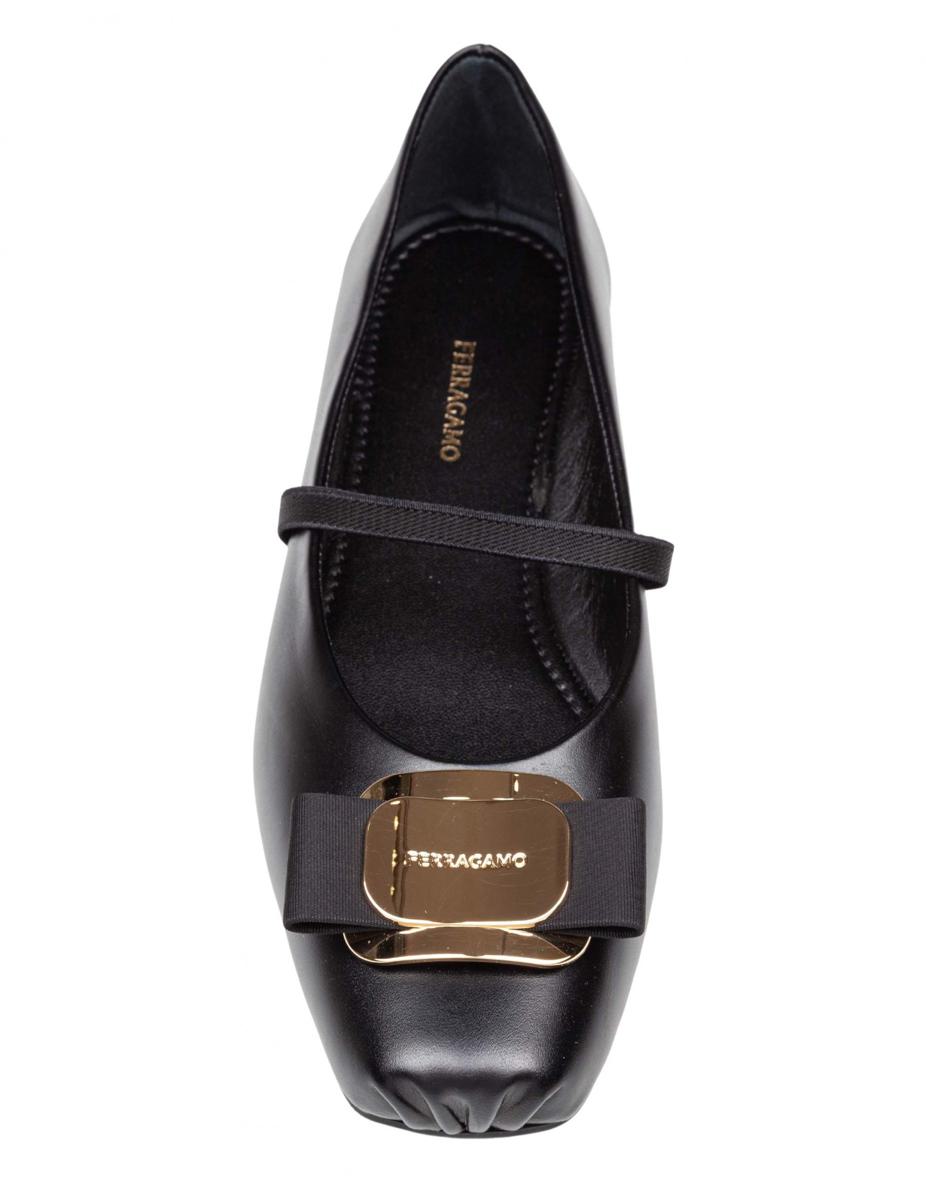 Salvatore Ferragamo mjuka ballerinaskor i läder