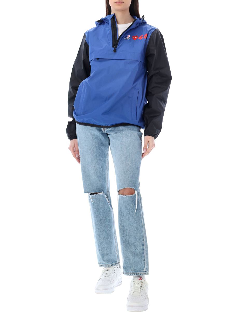 Comme Des Garçons Play Bicolor Vattentät Huvjacka