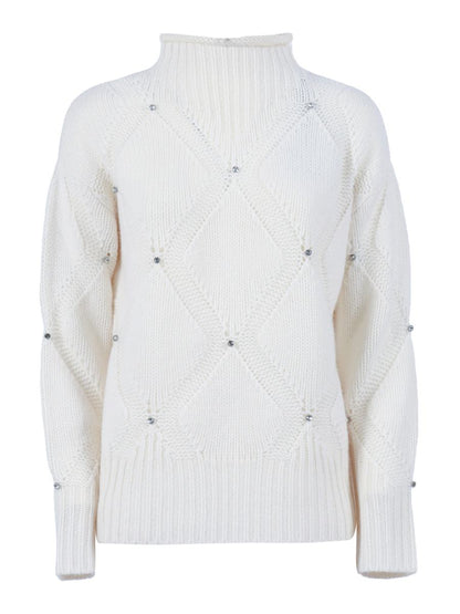 Kangra Cashmere Hög Halsringning