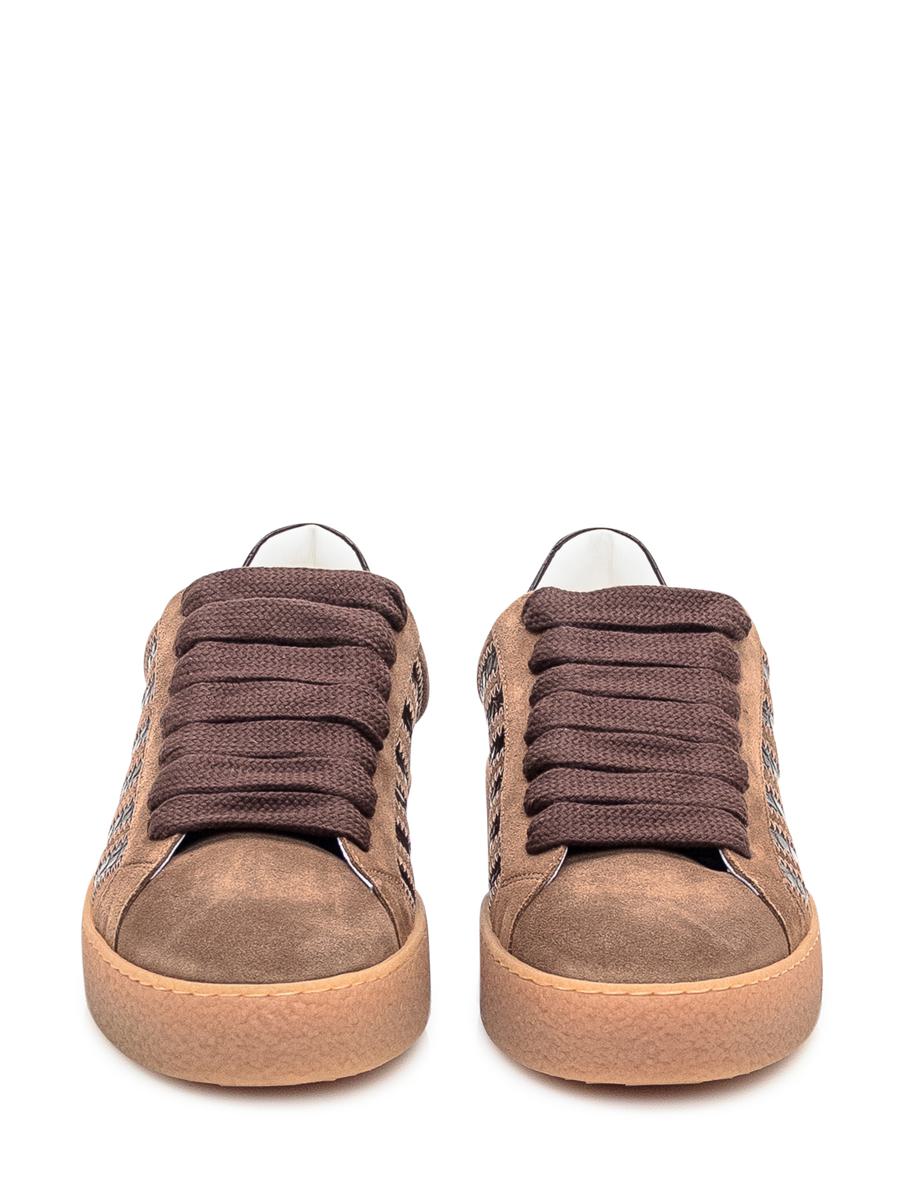 DSQUARED2 Dsquared2 Bruna Mockasneakers Med Läderdetaljer