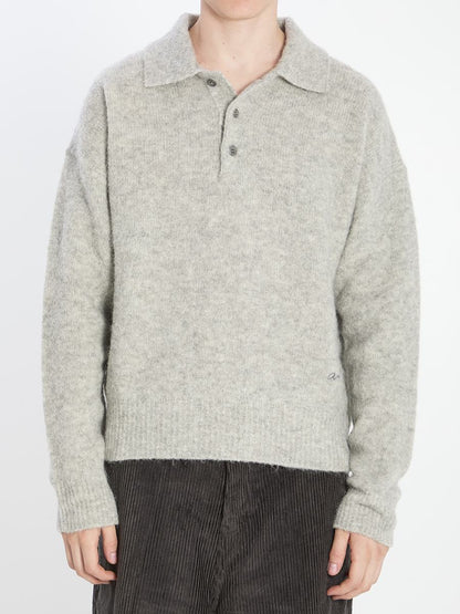 Polo i alpacka och ull