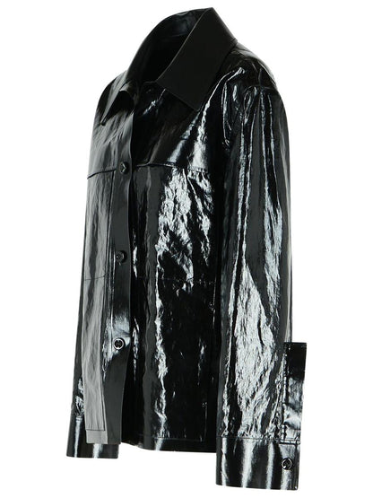 Jil Sander svart linnejacka