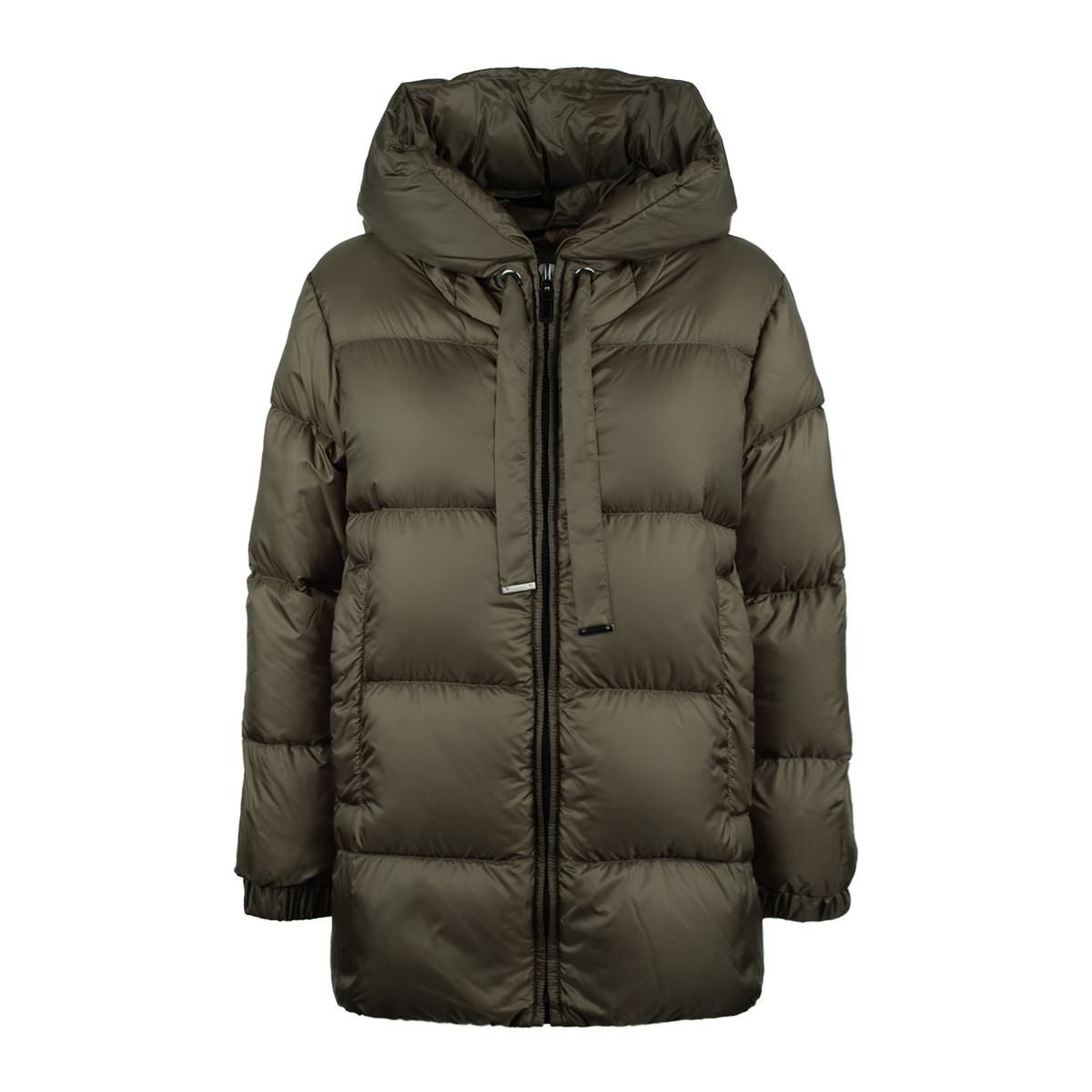 Max Mara Khaki Grön Anti-Drip Canvas Dunjacka
