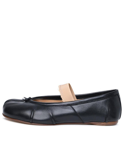 Maison Margiela 'Tabi' Black Nappa Ballet Flats