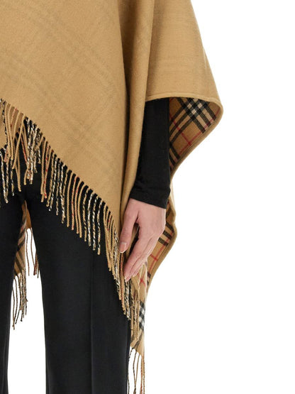 Burberry Mantella Reversibile I Lana Check
