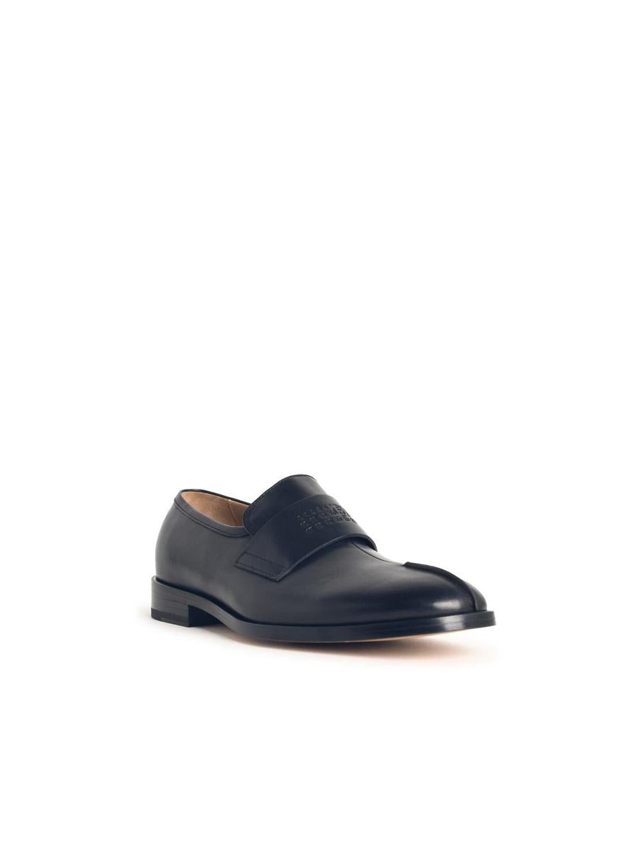 MM6 Maison Margiela svarta läderloafers