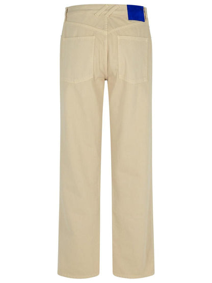Burberry Cream Bomullsjeans