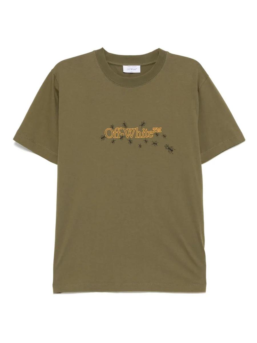 Off-White Ants Arrow Slim S/S T-shirt Vintermossa - Ye