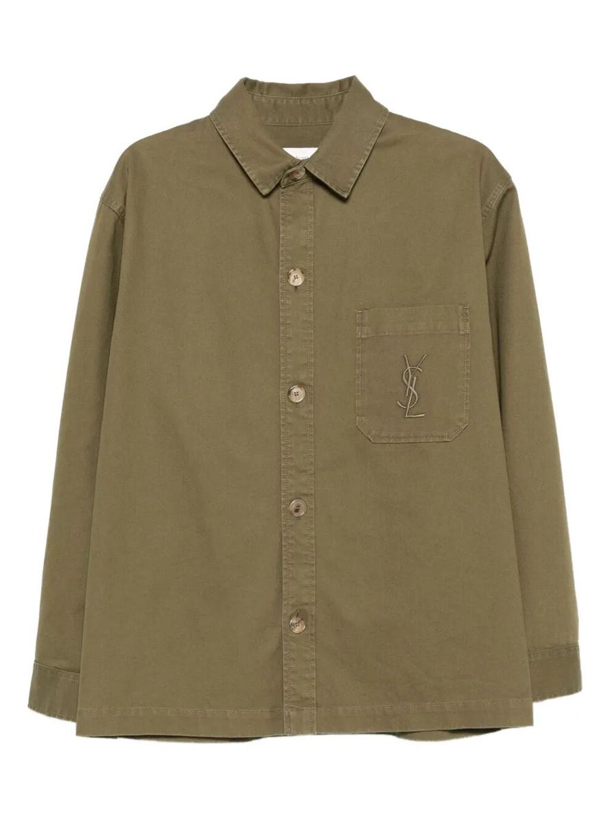 Saint Laurent Cassandre Overshirt I Bomullslinne Gabardin Kläder
