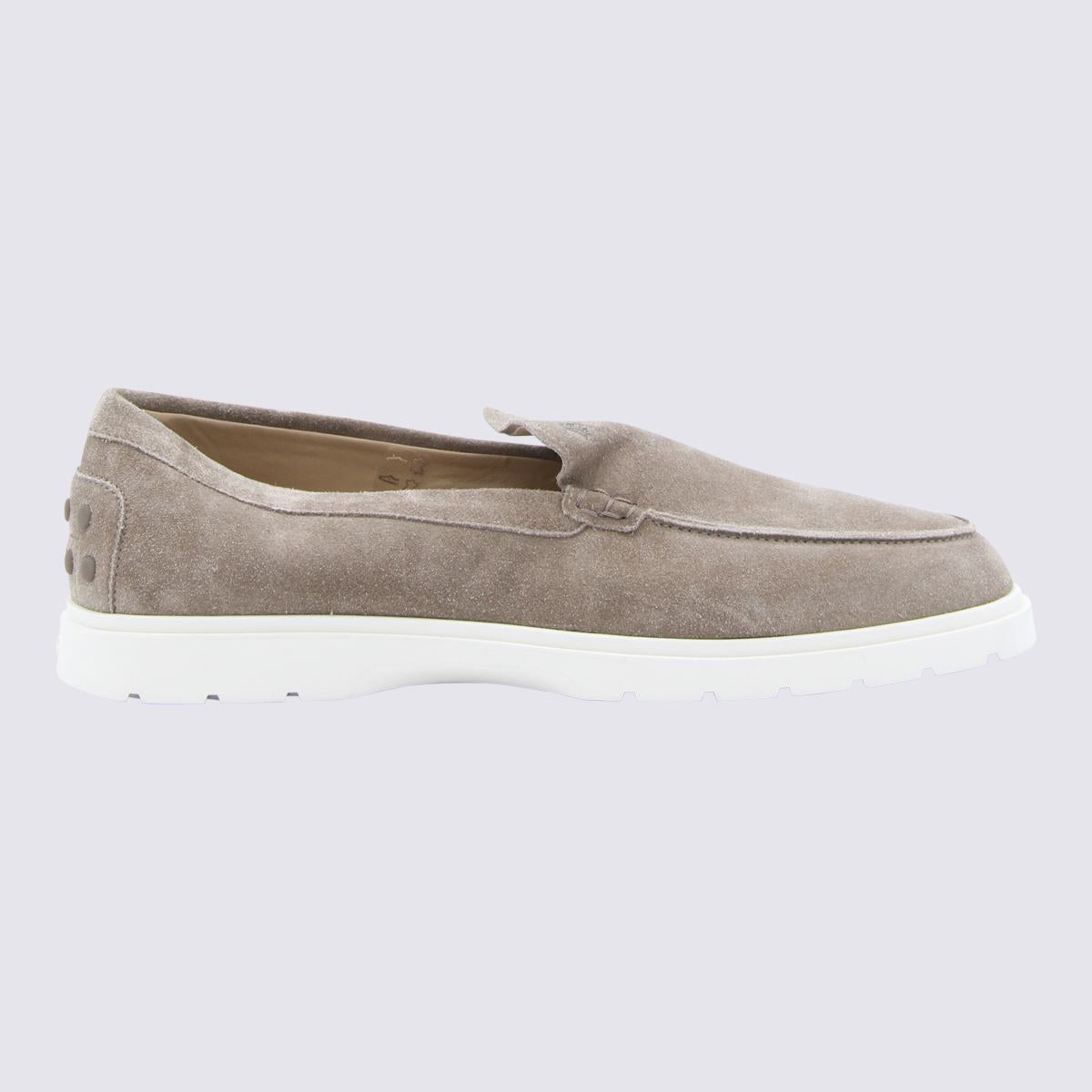 Tod's Grå Mocka Loafers