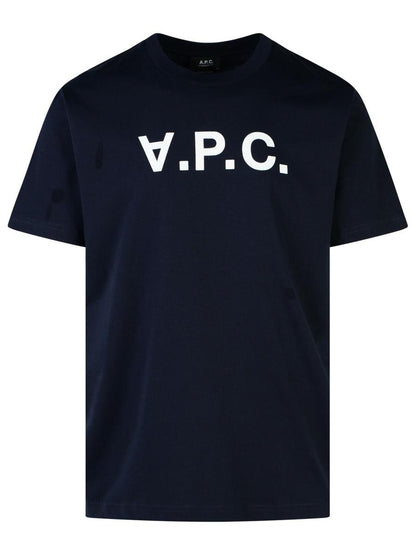 APC Marinblå bomulls-T-shirt