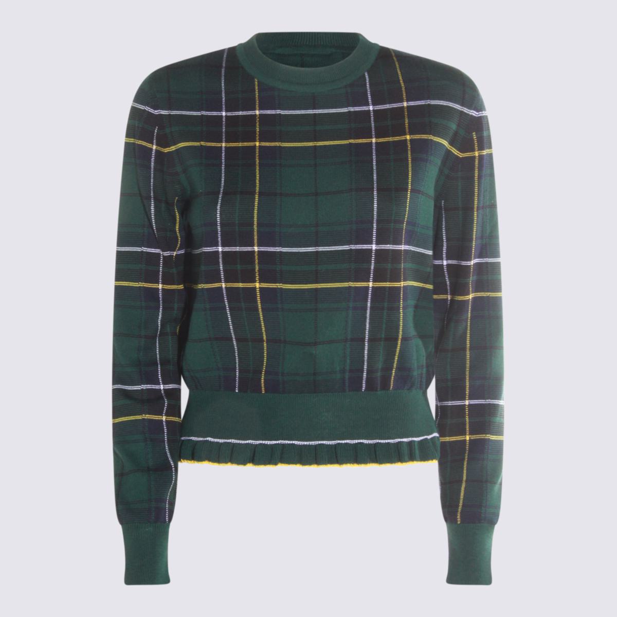 Alexander McQueen Mörkgröna stickade ulltröjor