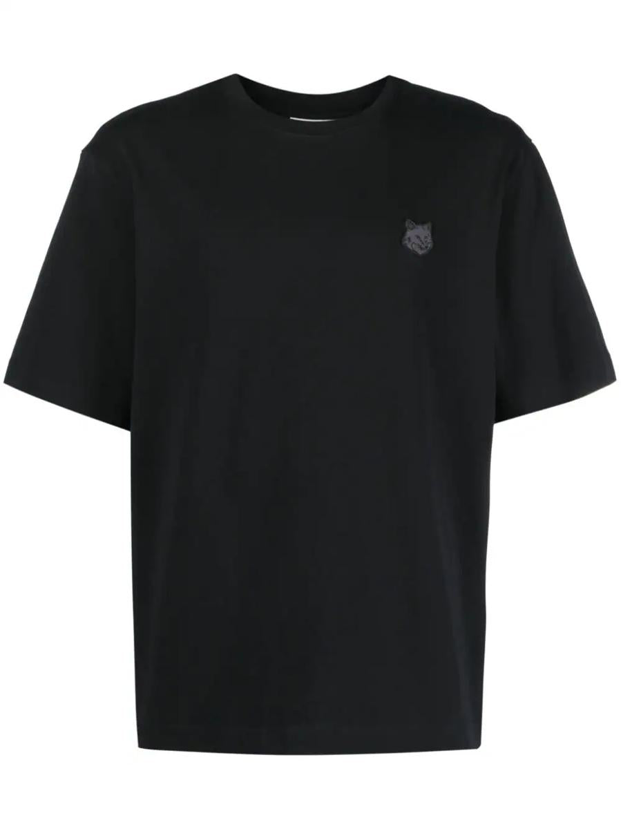 Maison Kitsuné T-shirt med applikation