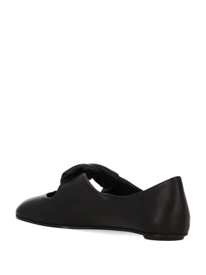 Alexander McQueen Ballerinaskor med vriden detalj