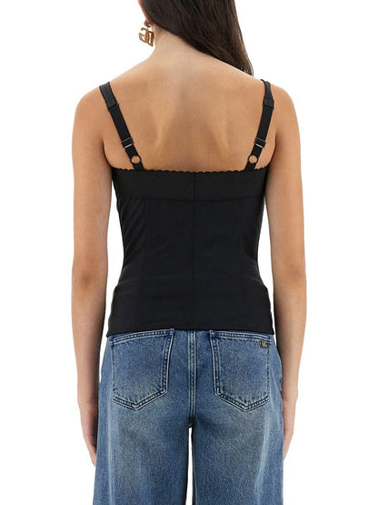 Dolce &amp; Gabbana Satin Bustier Topp