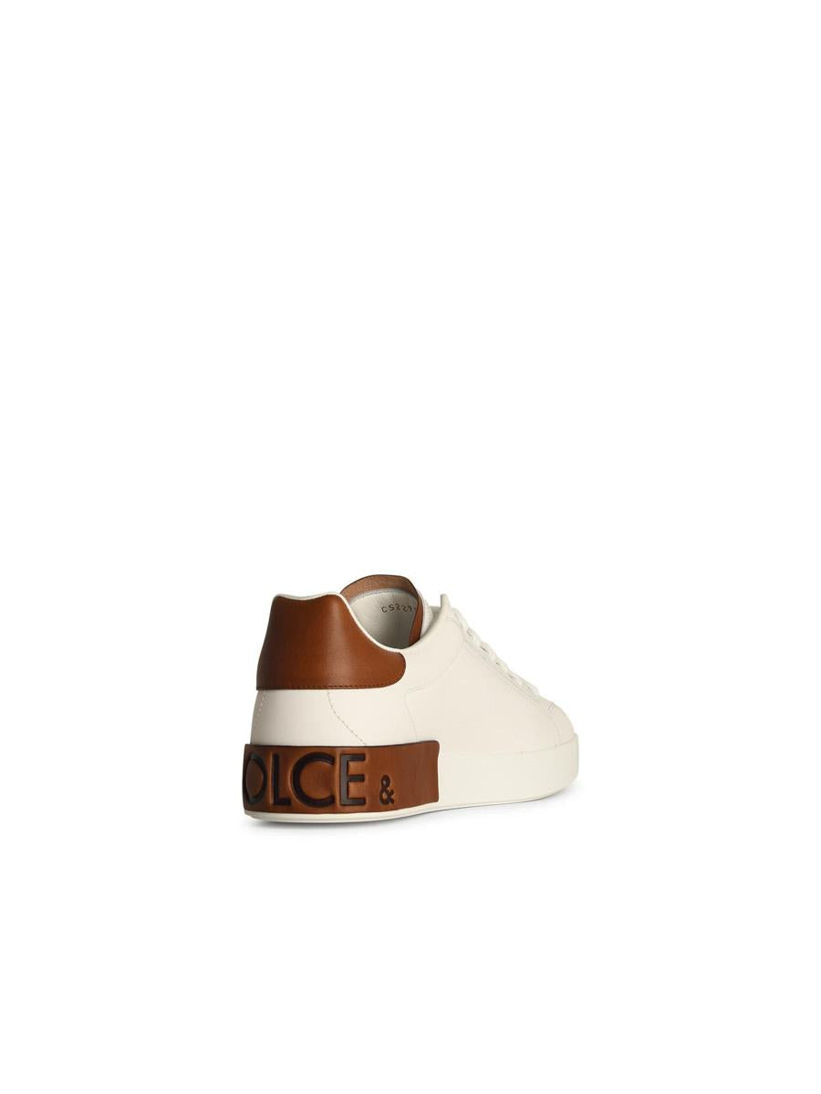 Dolce &amp; Gabbana 'Portofino' Vita Lädersneakers