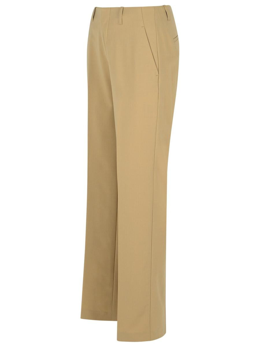 Stängda 'Sasia' Beige Byxor i Polyesterblandning