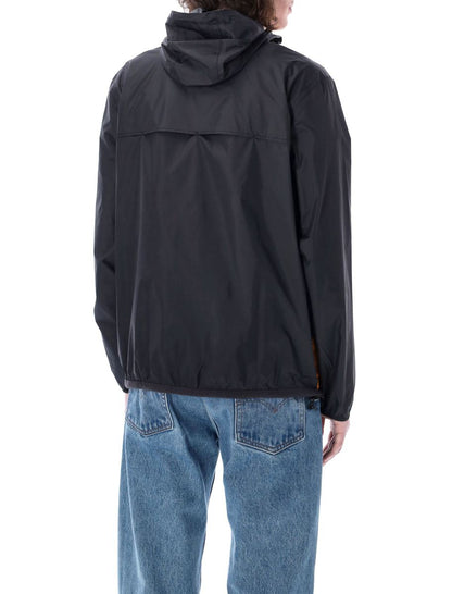 Comme Des Garçons Play Bicolor Vattentät Jacka med Dragkedja och Huva
