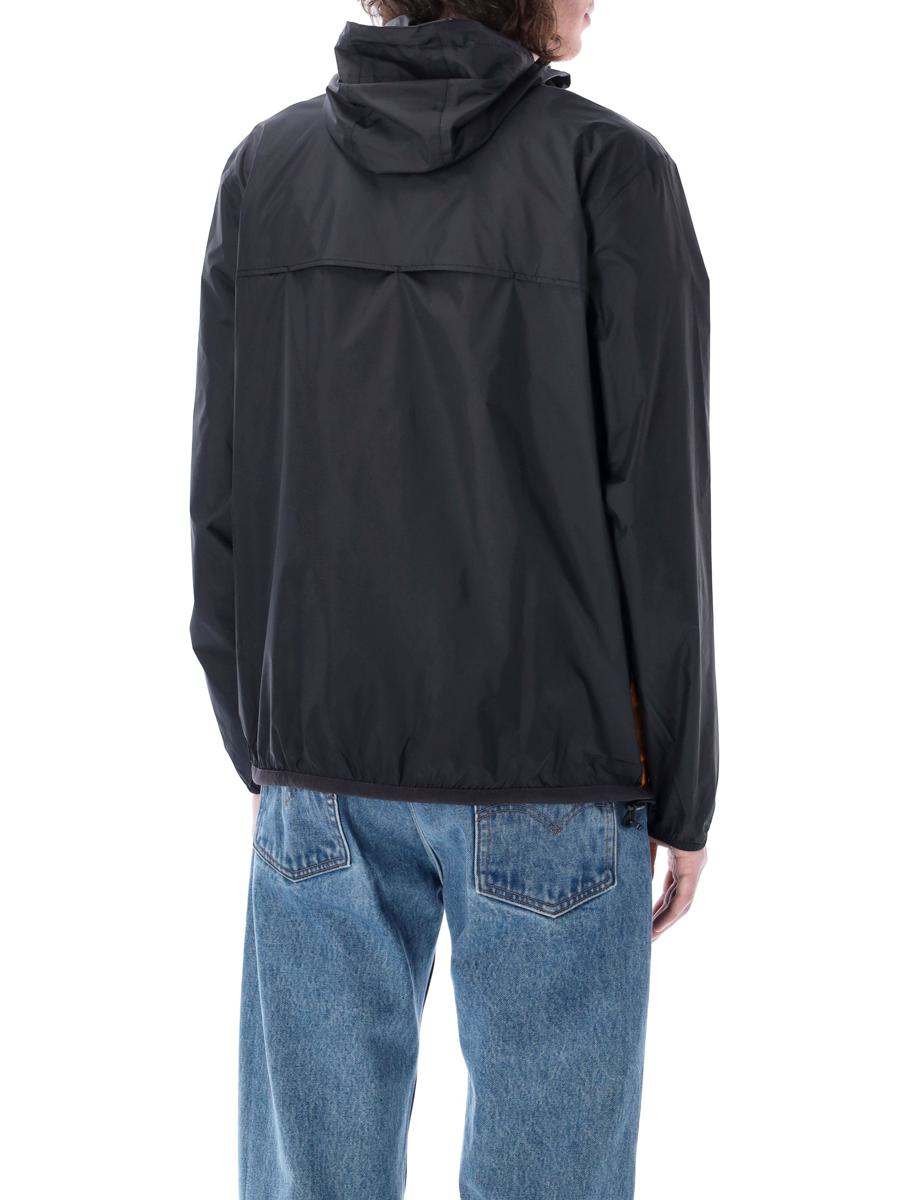 Comme Des Garçons Play Bicolor Vattentät Jacka med Dragkedja och Huva