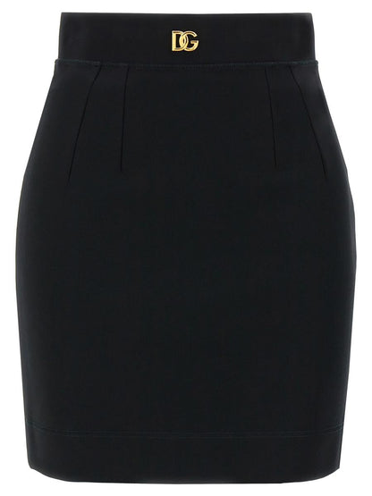 Dolce &amp; Gabbana Logotyp Stretchkjol