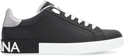 Dolce &amp; Gabbana Portofino Spoiler Låga Sneakers i Läder