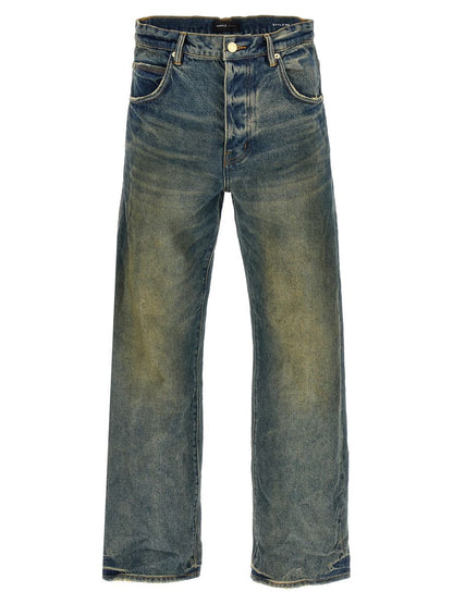 Lila märkesjeans