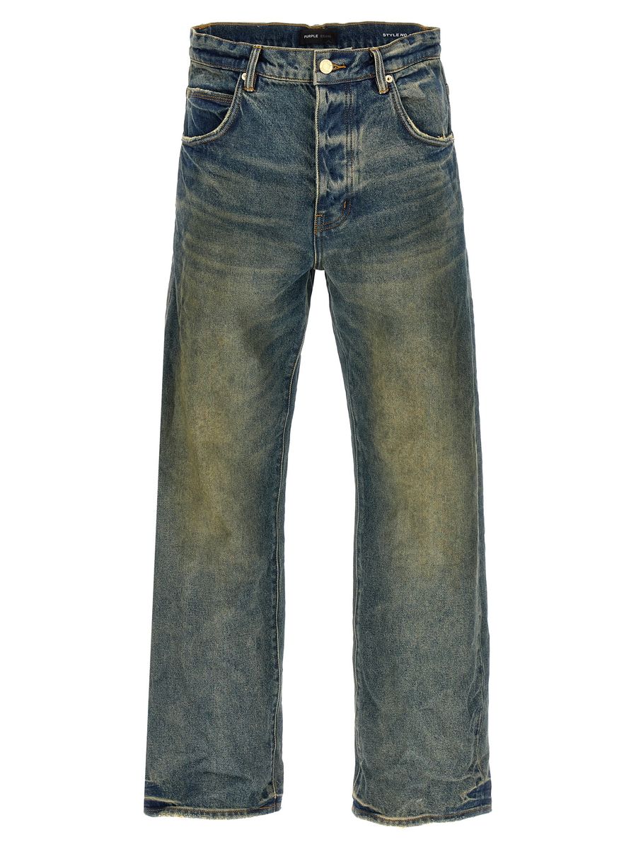 Lila märkesjeans