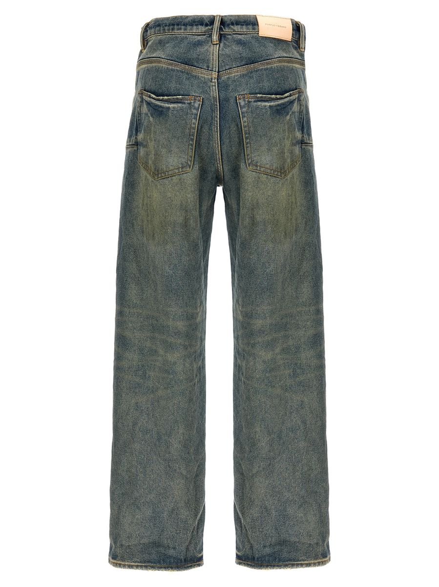 Lila märkesjeans