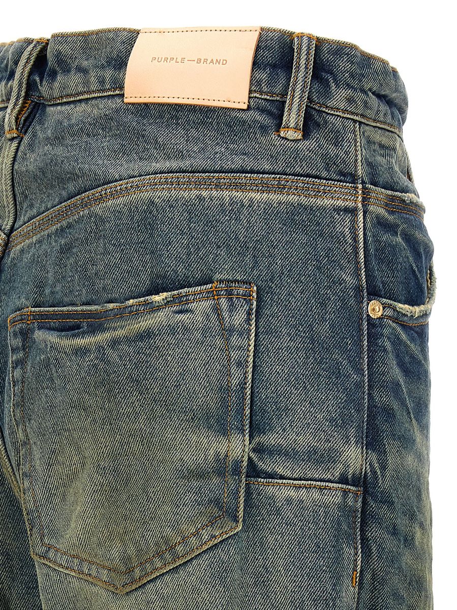 Lila märkesjeans