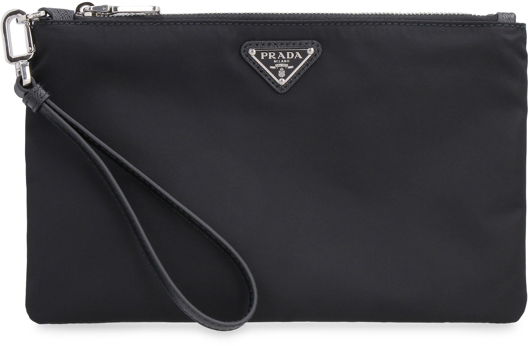 Prada Re-Nylon Pocketväska med Logotyp
