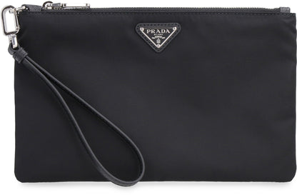 Prada Re-Nylon Pocketväska med Logotyp