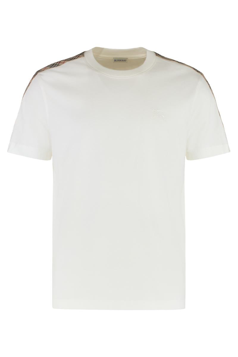 Burberry bomulls-t-shirt med rund hals