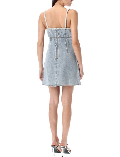 Självporträtt Denim Pärl Miniklänning