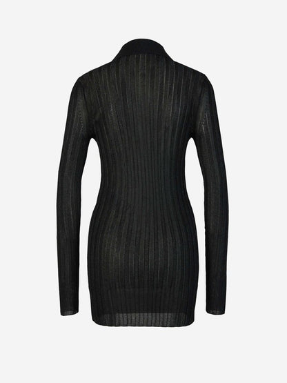 Stella McCartney Lurex Knit Polo Top