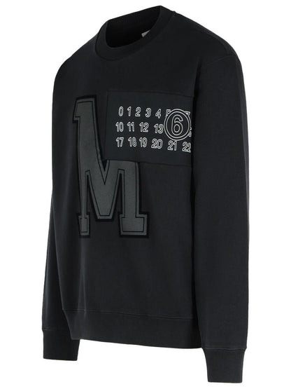 MM6 Maison Margiela svart bomullströja