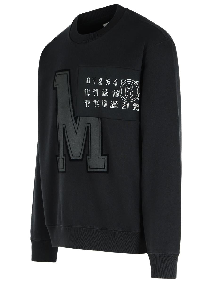 MM6 Maison Margiela svart bomullströja