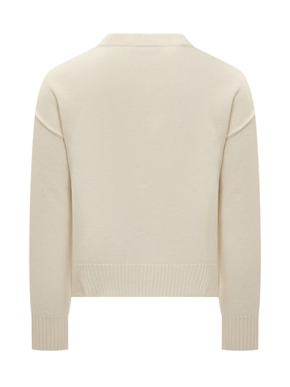 AMI Paris Ullkofta Med Broderad Logotyp Ami Alexandre Mattiussi