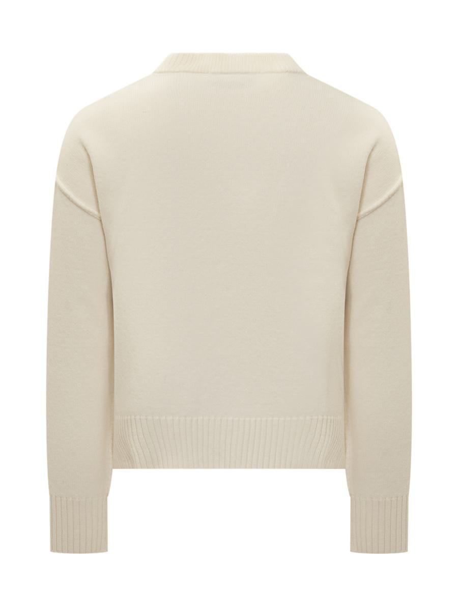 AMI Paris Ullkofta Med Broderad Logotyp Ami Alexandre Mattiussi