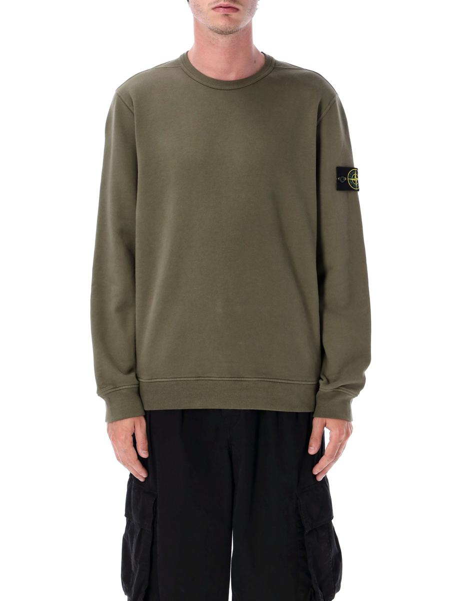 Stone Island borstad ekologisk bomullströja