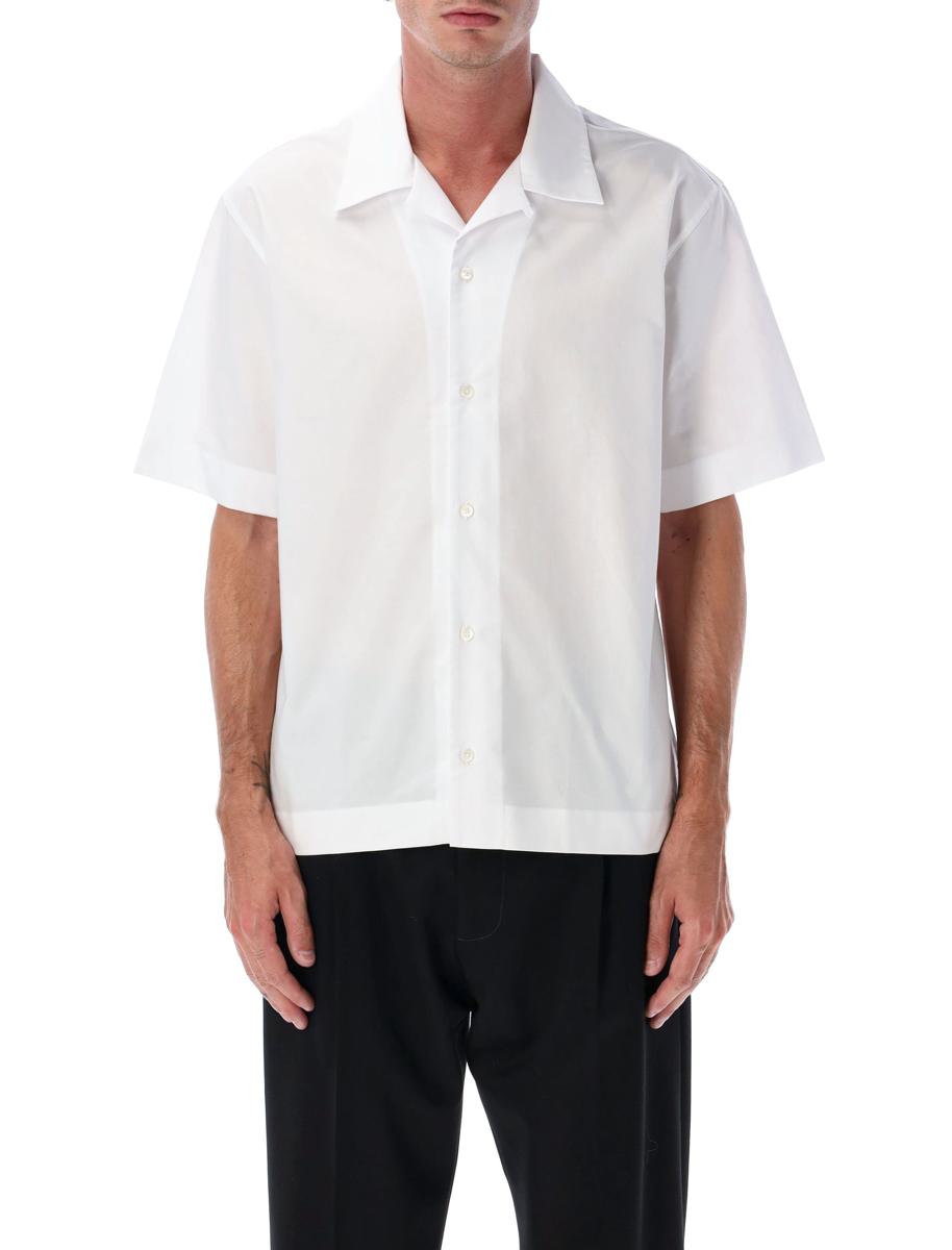 Givenchy vit bomullsskjorta med hawaiiansk krage