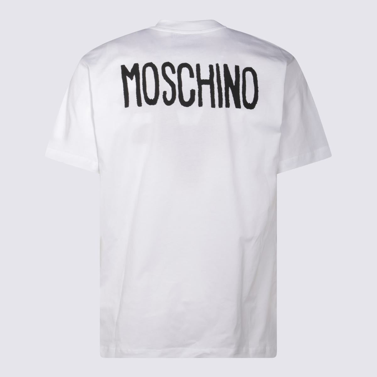 Moschino Vit Bomulls-T-shirt