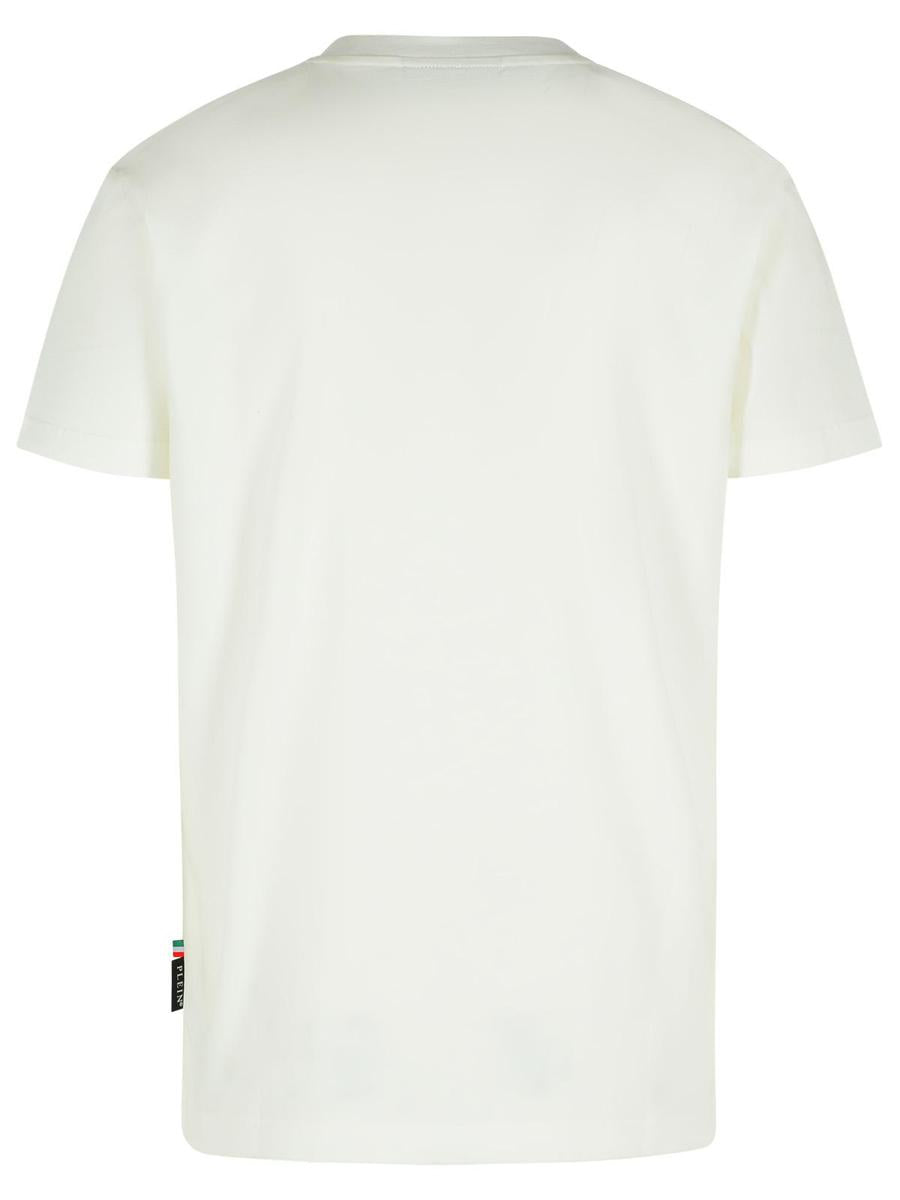 Philipp Plein Vit Bomulls-T-shirt