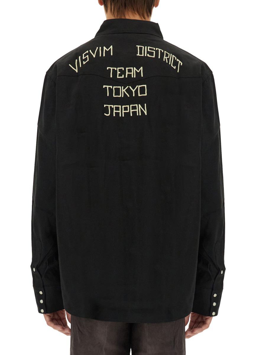 Visvim-skjorta med logotyp