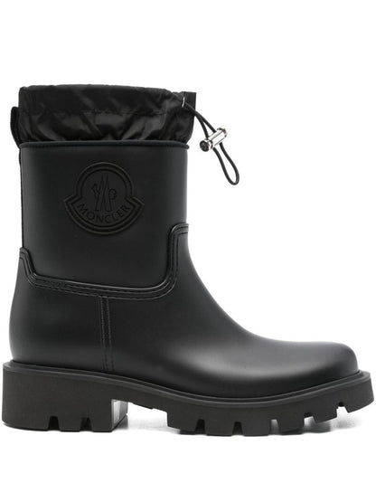 Moncler Svarta 'Kickstream' Gummistövlar