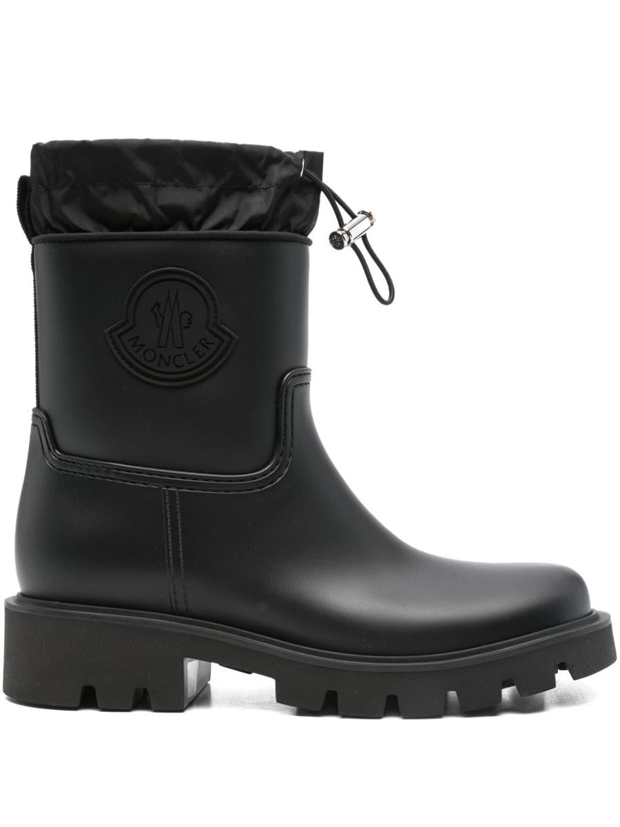 Moncler Svarta 'Kickstream' Gummistövlar