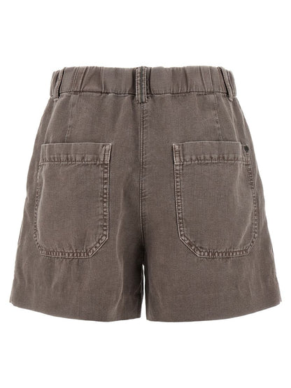 Brunello Cucinelli Linne Bomullsshorts
