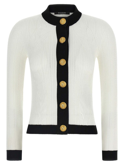 Balmain tvåfärgad kofta
