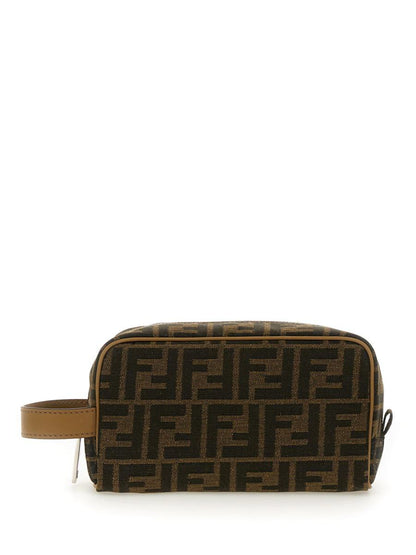 Fendi Skönhetsväska "Ff" Jacquard Liten