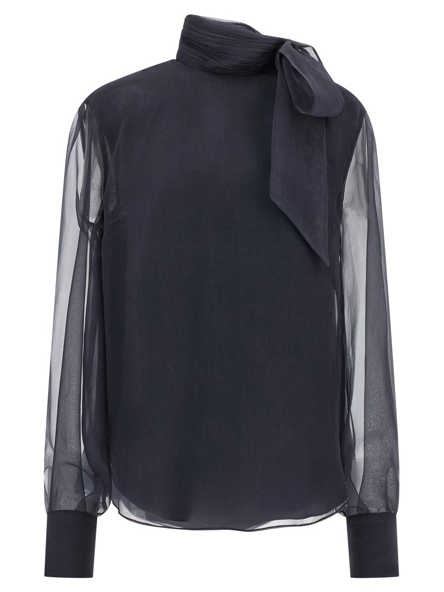 Brunello Cucinelli Crispy Silk Blus